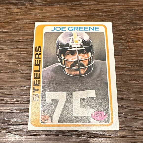 Topps Joe Greene Trading Card - Black and Gold mint condition - Picture 2 of 4